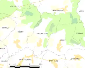Poziția localității Englancourt
