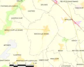 Poziția localității Essigny-le-Grand