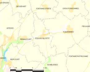 Poziția localității Essigny-le-Petit