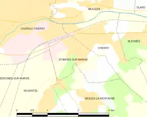 Poziția localității Étampes-sur-Marne