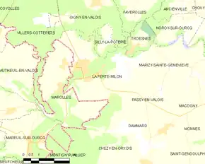 Poziția localității La Ferté-Milon