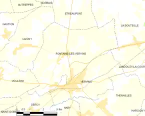 Poziția localității Fontaine-lès-Vervins