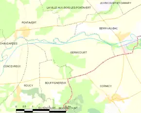 Poziția localității Gernicourt