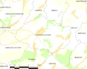Poziția localității Landouzy-la-Ville