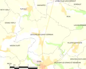 Poziția localității Lesquielles-Saint-Germain