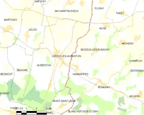 Poziția localității Logny-lès-Aubenton