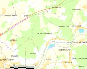 Poziția localității Mont-Saint-Père