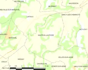 Poziția localității Nanteuil-la-Fosse