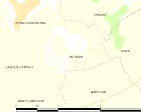 Poziția localității Neuflieux