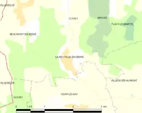 Poziția localității La Neuville-en-Beine