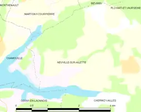 Poziția localității Neuville-sur-Ailette