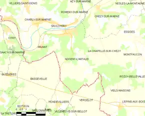 Poziția localității Nogent-l'Artaud