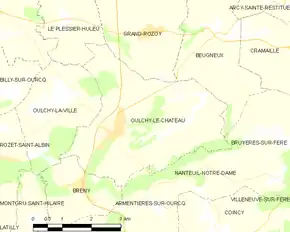 Poziția localității Oulchy-le-Château