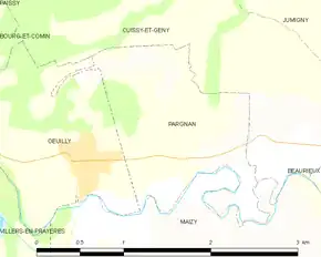Poziția localității Pargnan