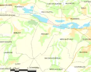 Poziția localității Pernant