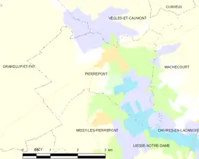 Poziția localității Pierrepont