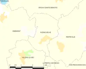 Poziția localității Pleine-Selve