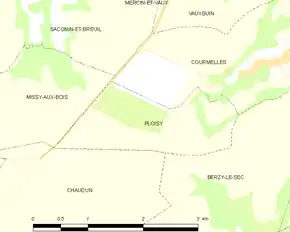 Poziția localității Ploisy
