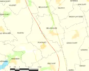 Poziția localității Pontruet