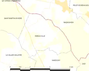 Poziția localității Ribeauville