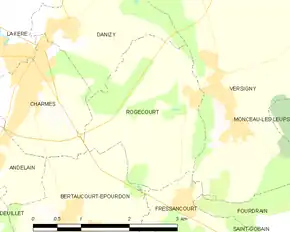 Poziția localității Rogécourt
