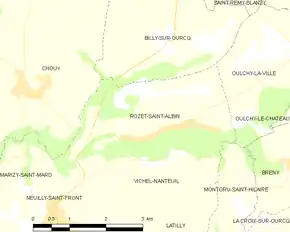 Poziția localității Rozet-Saint-Albin