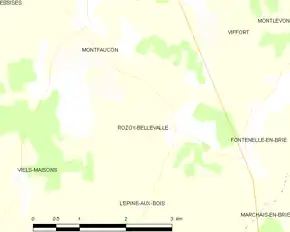 Poziția localității Rozoy-Bellevalle