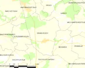 Poziția localității Grand-Rozoy