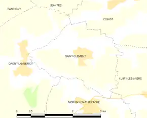 Poziția localității Saint-Clément