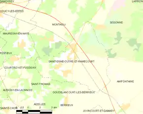 Poziția localității Saint-Erme-Outre-et-Ramecourt