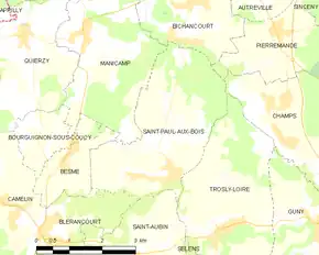 Poziția localității Saint-Paul-aux-Bois
