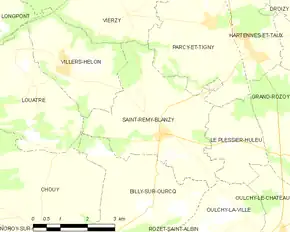 Poziția localității Saint-Rémy-Blanzy
