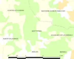 Poziția localității Saint-Thomas