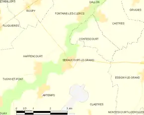 Poziția localității Seraucourt-le-Grand