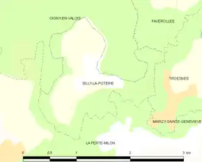 Poziția localității Silly-la-Poterie