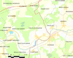 Poziția localității Trélou-sur-Marne
