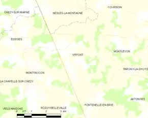 Poziția localității Viffort