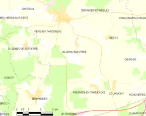 Poziția localității Villers-sur-Fère