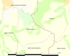 Poziția localității Ville-Savoye