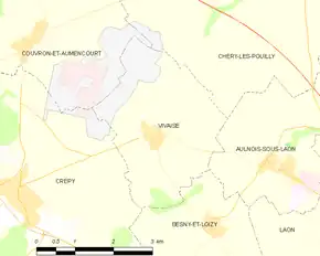 Poziția localității Vivaise