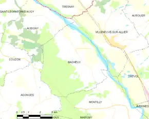 Poziția localității Bagneux