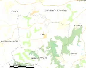 Poziția localității Bert