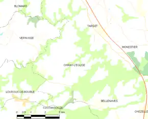 Poziția localității Chirat-l'Église