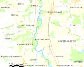 Poziția localității La Ferté-Hauterive