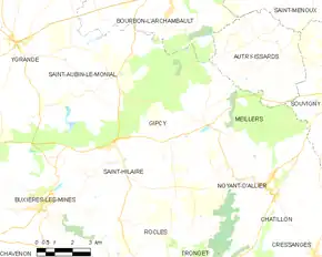 Poziția localității Gipcy