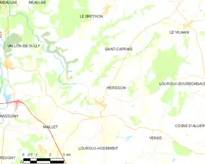 Poziția localității Hérisson