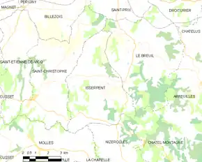 Poziția localității Isserpent