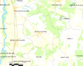 Poziția localității Neuilly-le-Réal