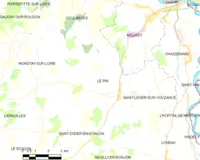 Poziția localității Le Pin