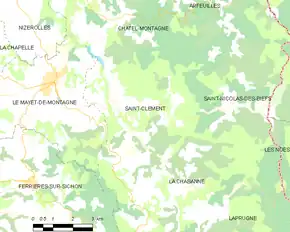 Poziția localității Saint-Clément